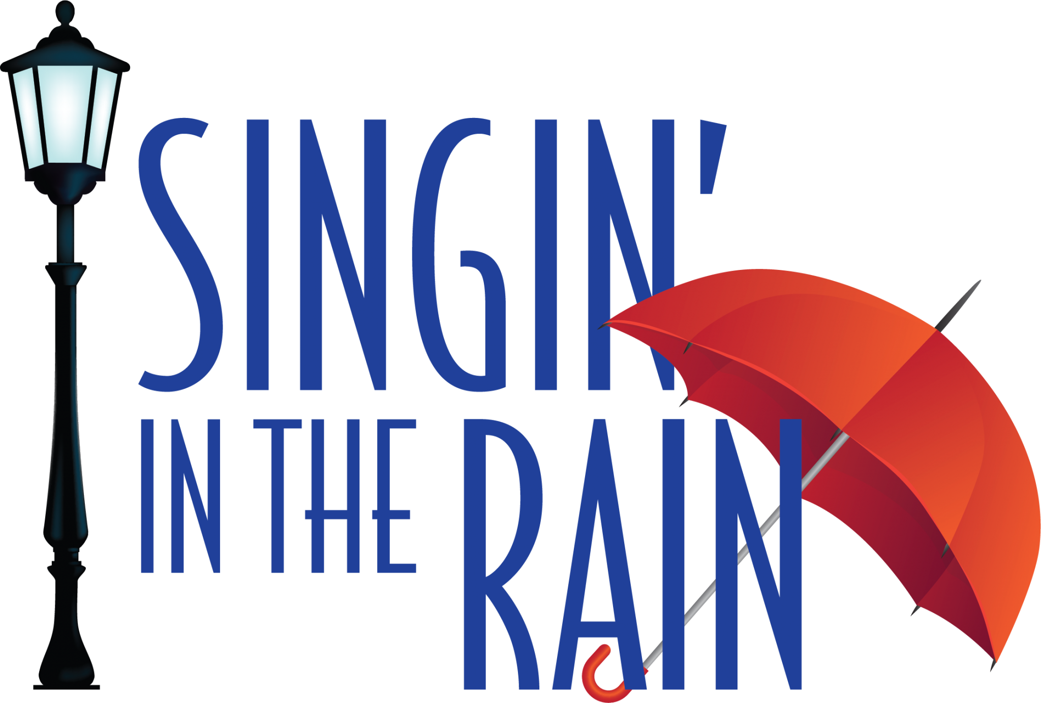 Singin In The Rain Logo Broadway Palm Dinner Theatre